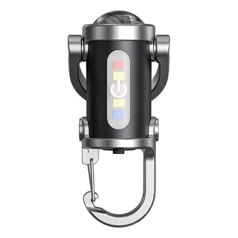 Keychain Flashlight Rechargeable COB & LED 8-Hour