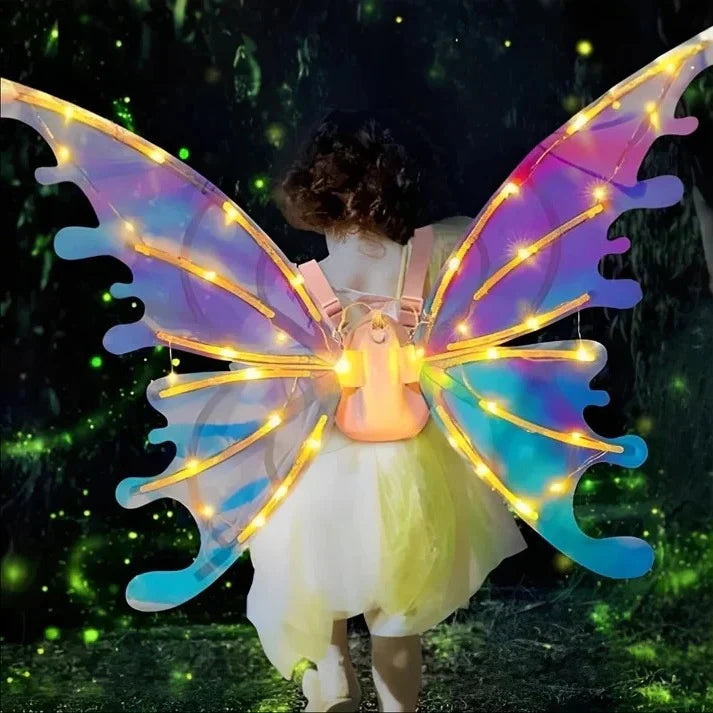Kids Fairy Wings Motorized Flapping & Light Effects
