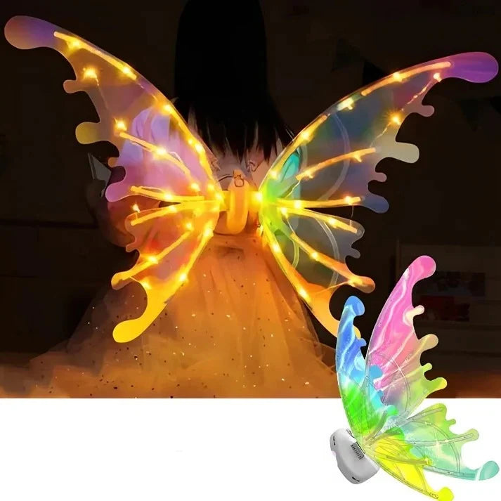 Kids Fairy Wings Motorized Flapping & Light Effects
