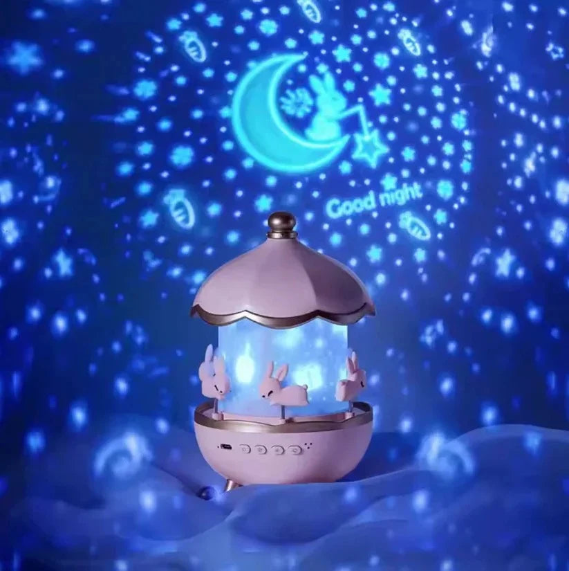 Kids Night Projector Rotating 12 Themes Rechargeable Wireless Speaker