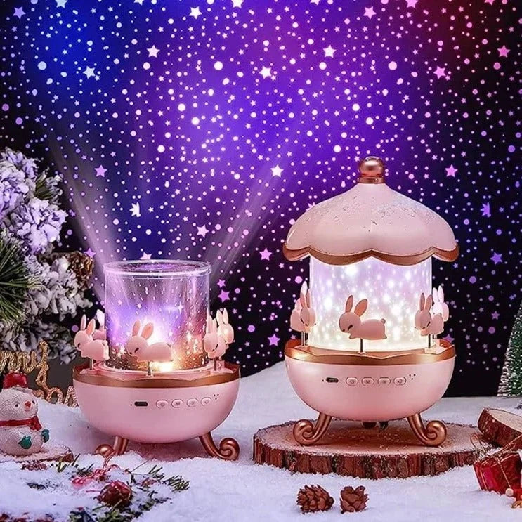 Kids Night Projector Rotating 12 Themes Rechargeable Wireless Speaker