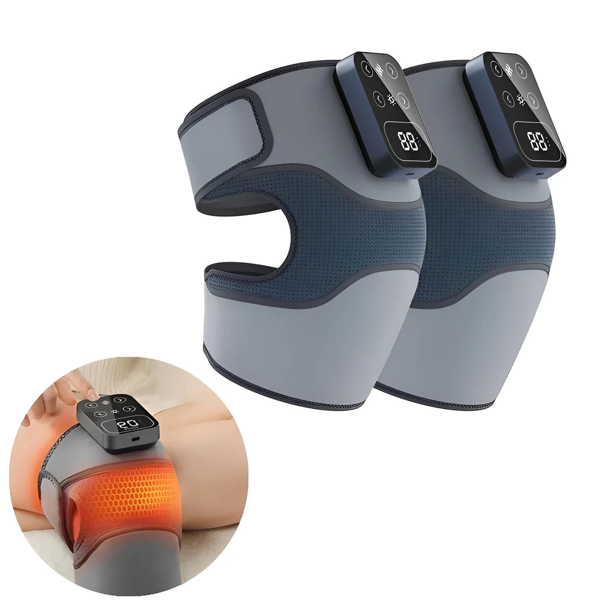 Knee Massager Cordless Infrared Heat & Vibration