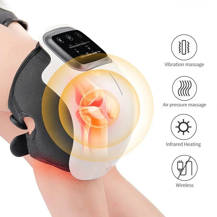 Knee Massager Heat & Vibration Red Light Portable