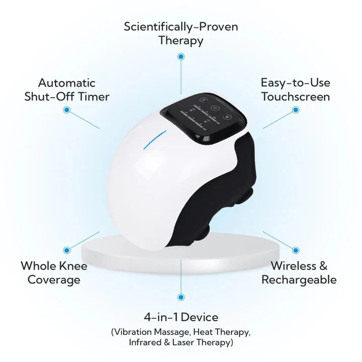 Knee Massager Heat & Vibration Red Light Portable
