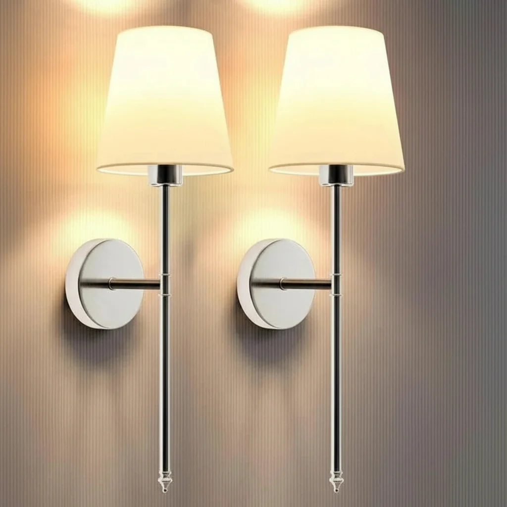 LED Wall Lamp Set Rechargeable Remote & Touch