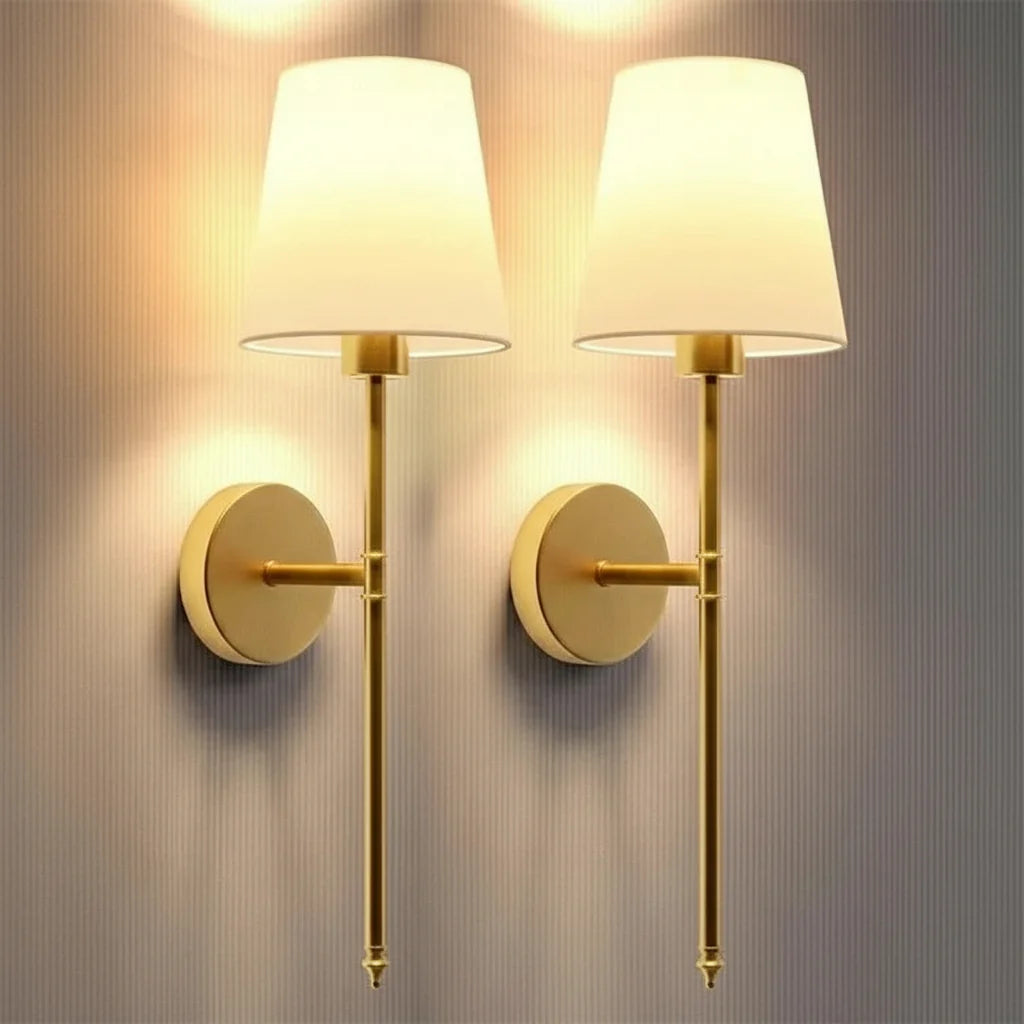 LED Wall Lamp Set Rechargeable Remote & Touch