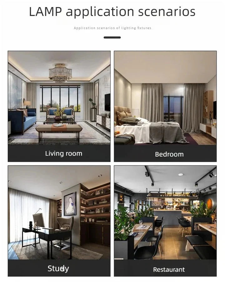 LED Wall Lamp Set Rechargeable Remote & Touch