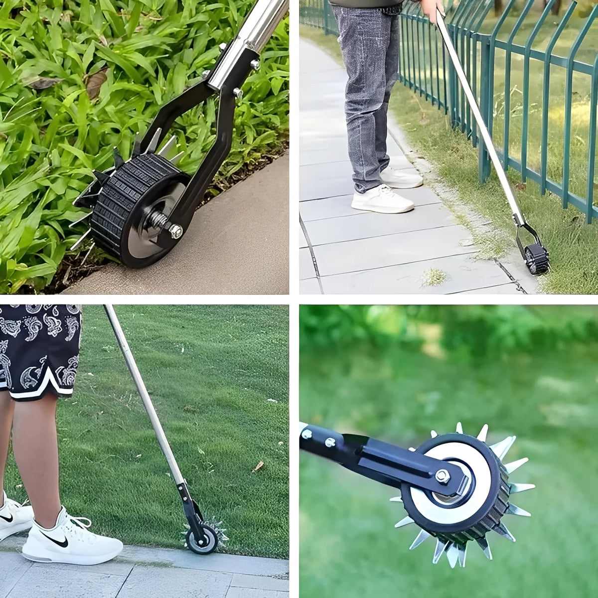 Lawn Edger Wheel-Guided Adjustable Handle