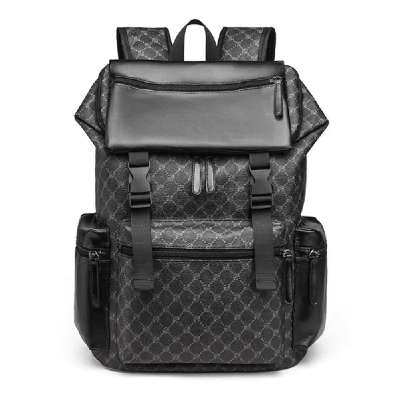 Leather Backpack Fits 15-Inch Laptop Padded Straps