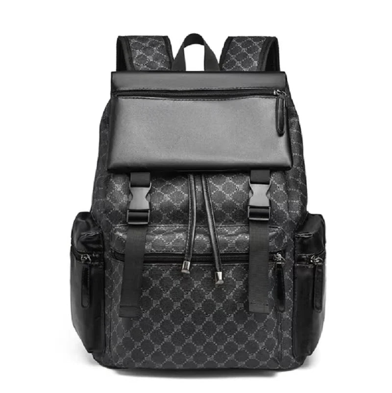Leather Backpack Fits 15-Inch Laptop Padded Straps
