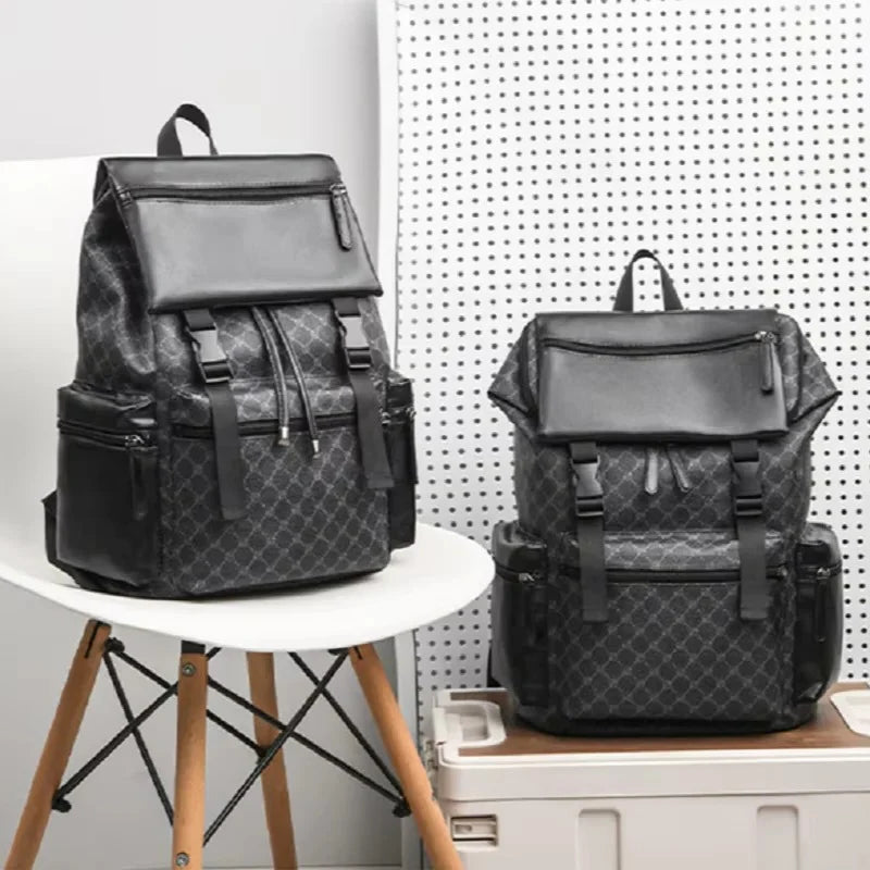 Leather Backpack Fits 15-Inch Laptop Padded Straps