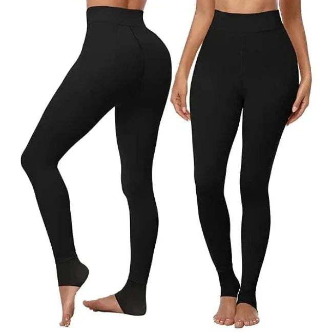 Leggings Fleece-Lined High Waist Tummy Control