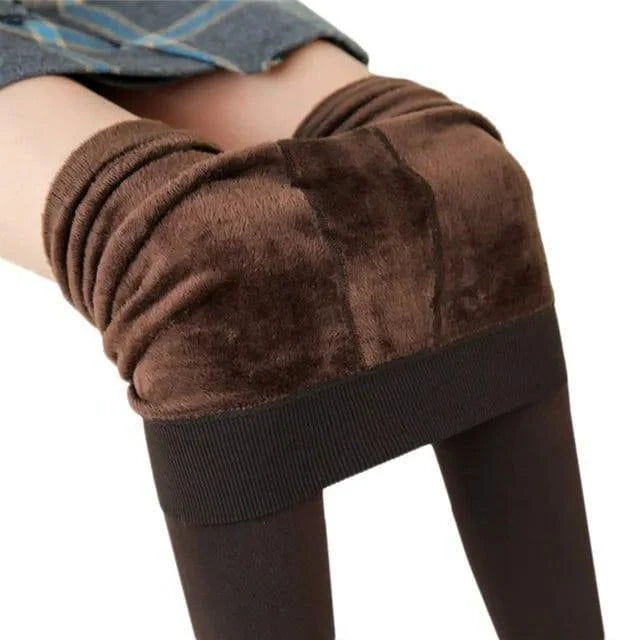 Leggings Fleece-Lined High Waist Tummy Control