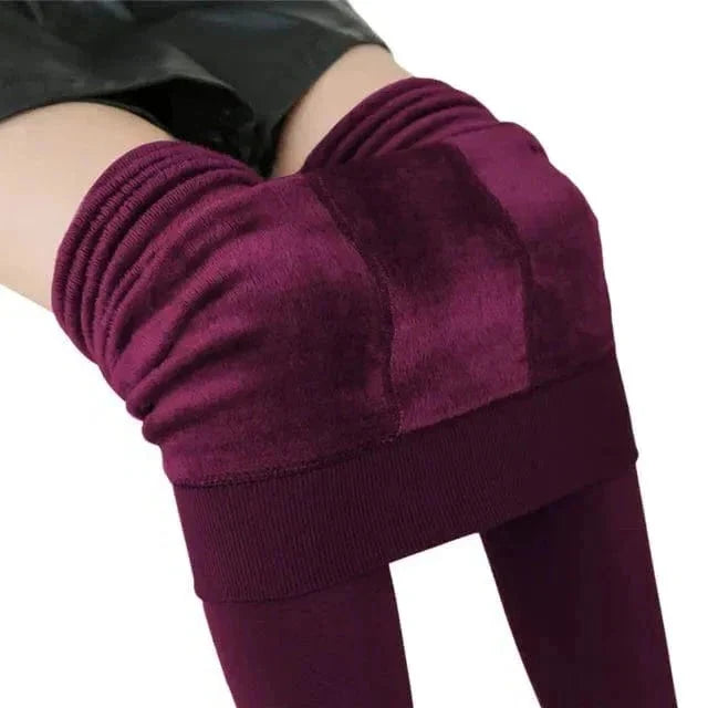 Leggings Fleece-Lined High Waist Tummy Control