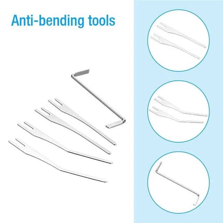 Lock Pick Gun Semi-Automatic Spring-Loaded Stainless Steel