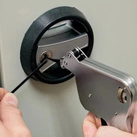 Lock Pick Gun Semi-Automatic Spring-Loaded Stainless Steel