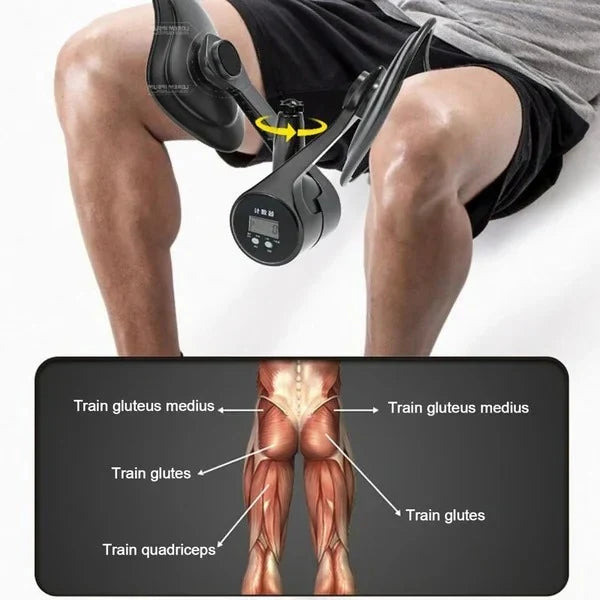 Lower Body Resistance Trainer Adjustable Resistance & Ergonomic Grip