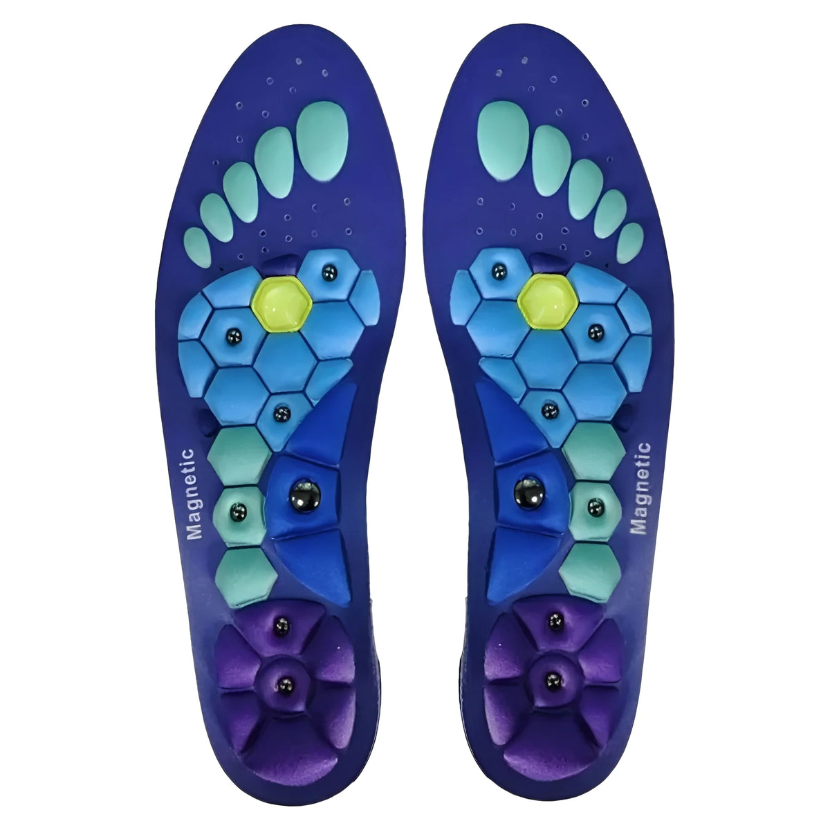 Magnetic Insoles Cushioned EVA 7-Point Acupressure