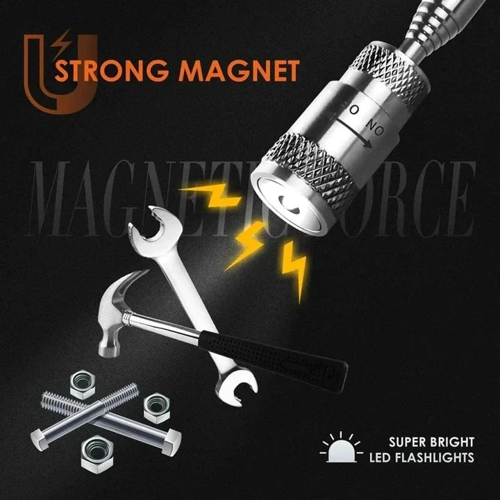 Magnetic Pickup Tool Telescopic 33 Inch Built-In LED