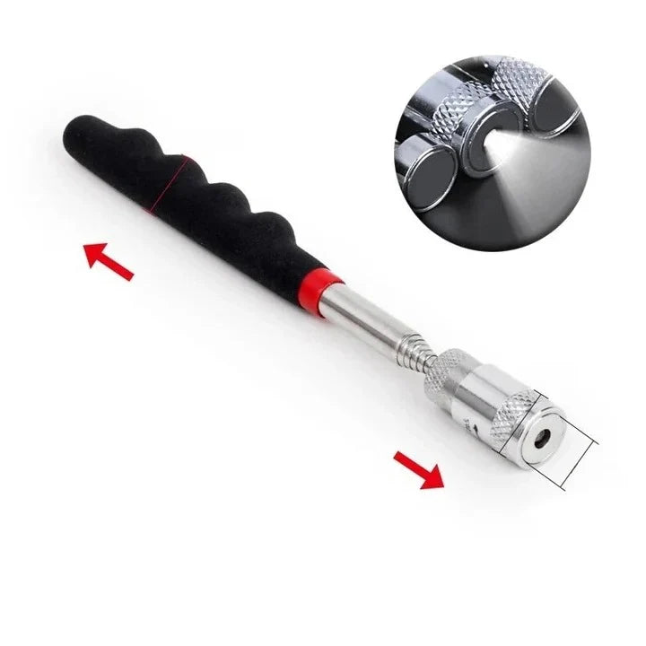 Magnetic Pickup Tool Telescopic 33 Inch Built-In LED