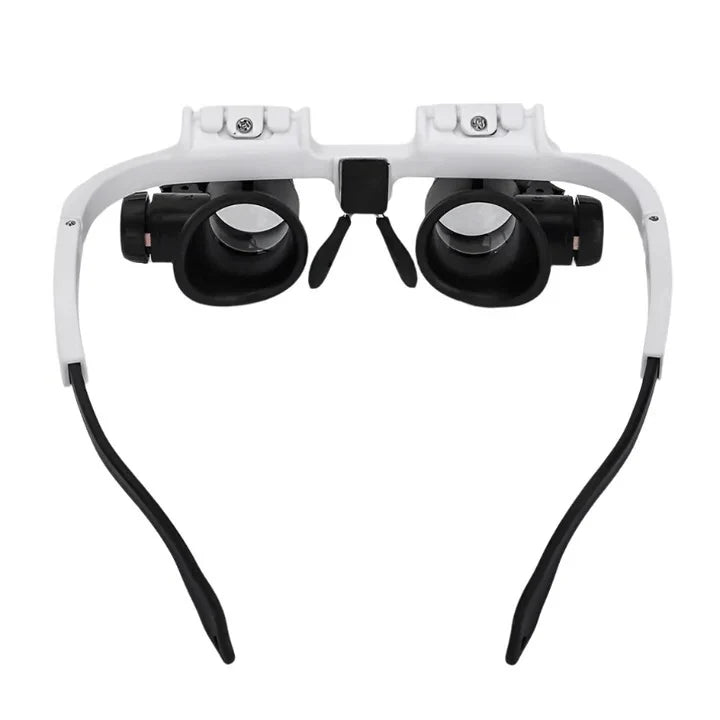 Magnifying Glasses Hands-Free Interchangeable Lenses & LED Lights