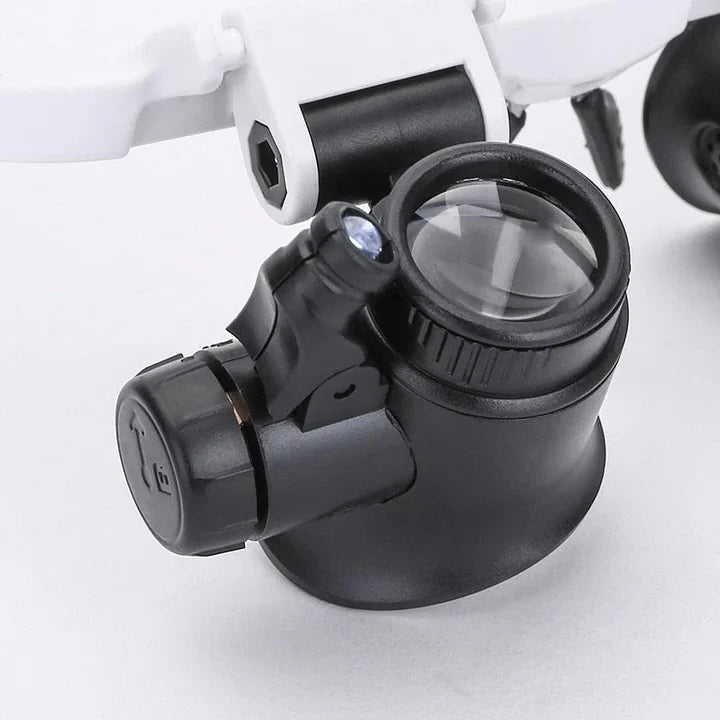 Magnifying Glasses Hands-Free Interchangeable Lenses & LED Lights