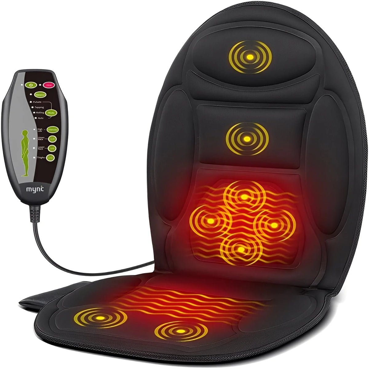 Massage Seat Cushion 8-Node Targeted Vibration & Heat