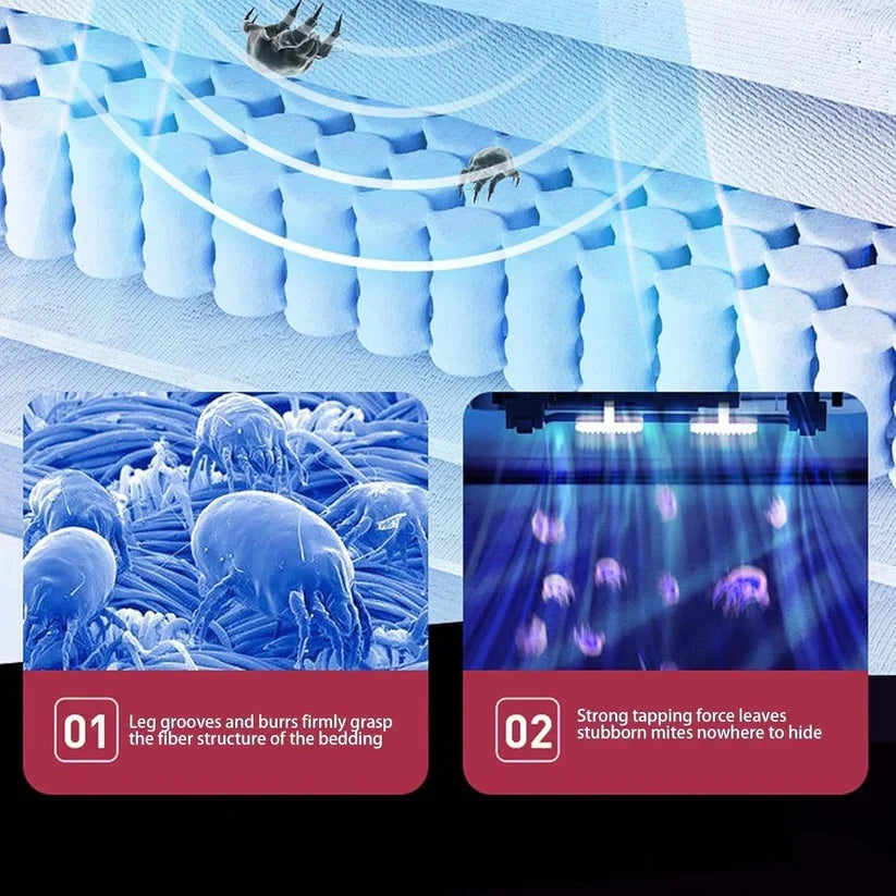 Mattress Vacuum Cordless UV Light & Pulsating Head