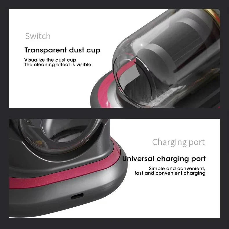 Mattress Vacuum Cordless UV Light & Pulsating Head