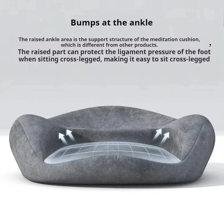 Meditation Cushion Memory Foam & Non-Slip Base