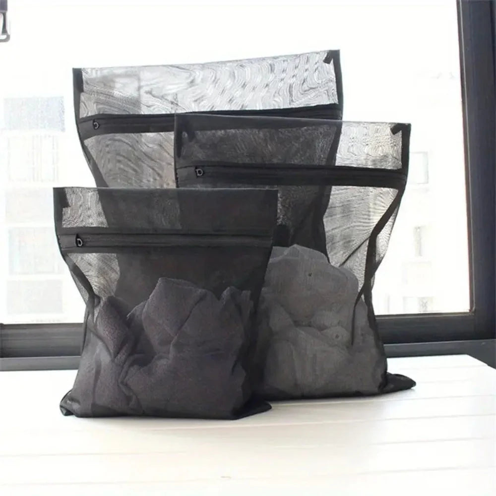 Mesh Laundry Bags Set of 3 Durable Microfiber
