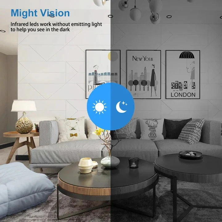Mini WiFi Security Camera 1080P Night Vision Motion Alerts