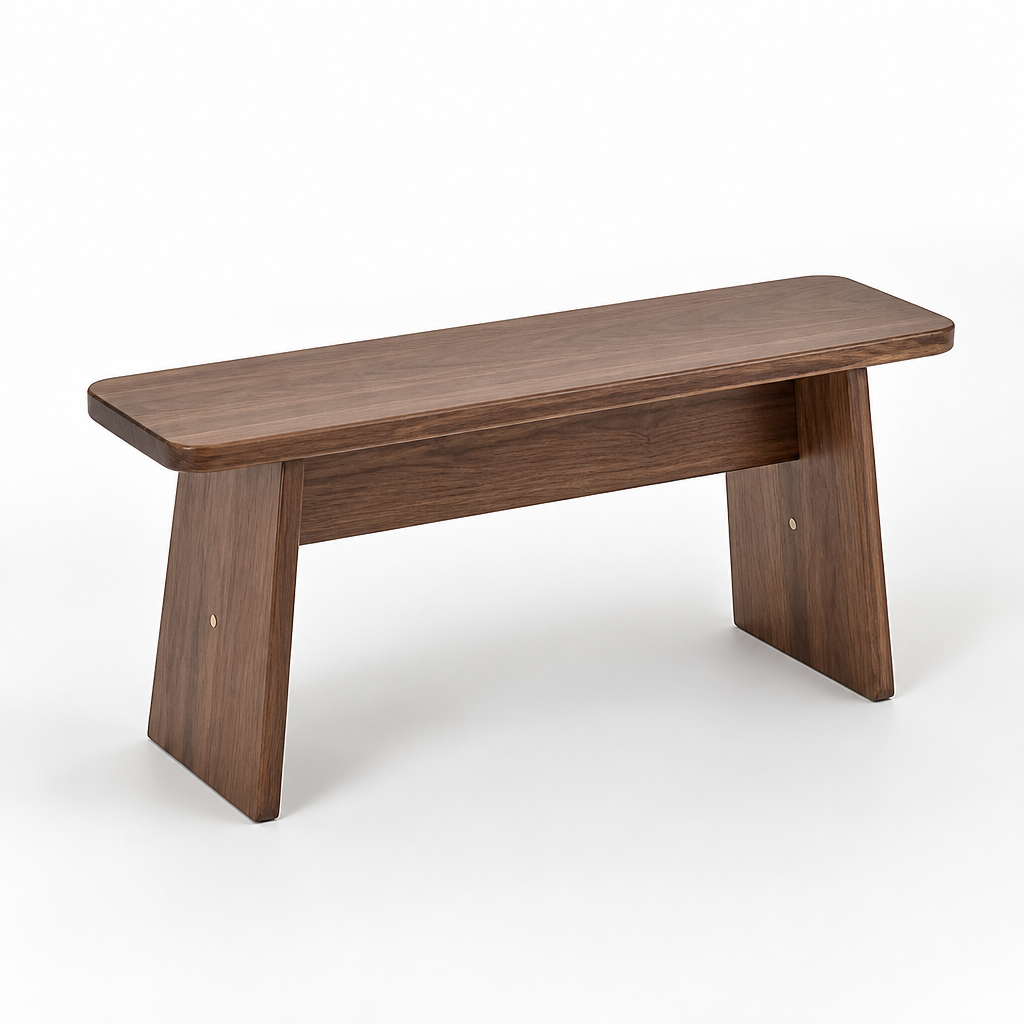 Minimalist Handmade Solid Wood Entryway Bench