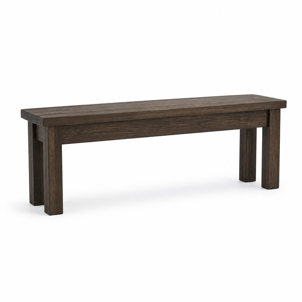 Minimalist Handmade Solid Wood Entryway Bench