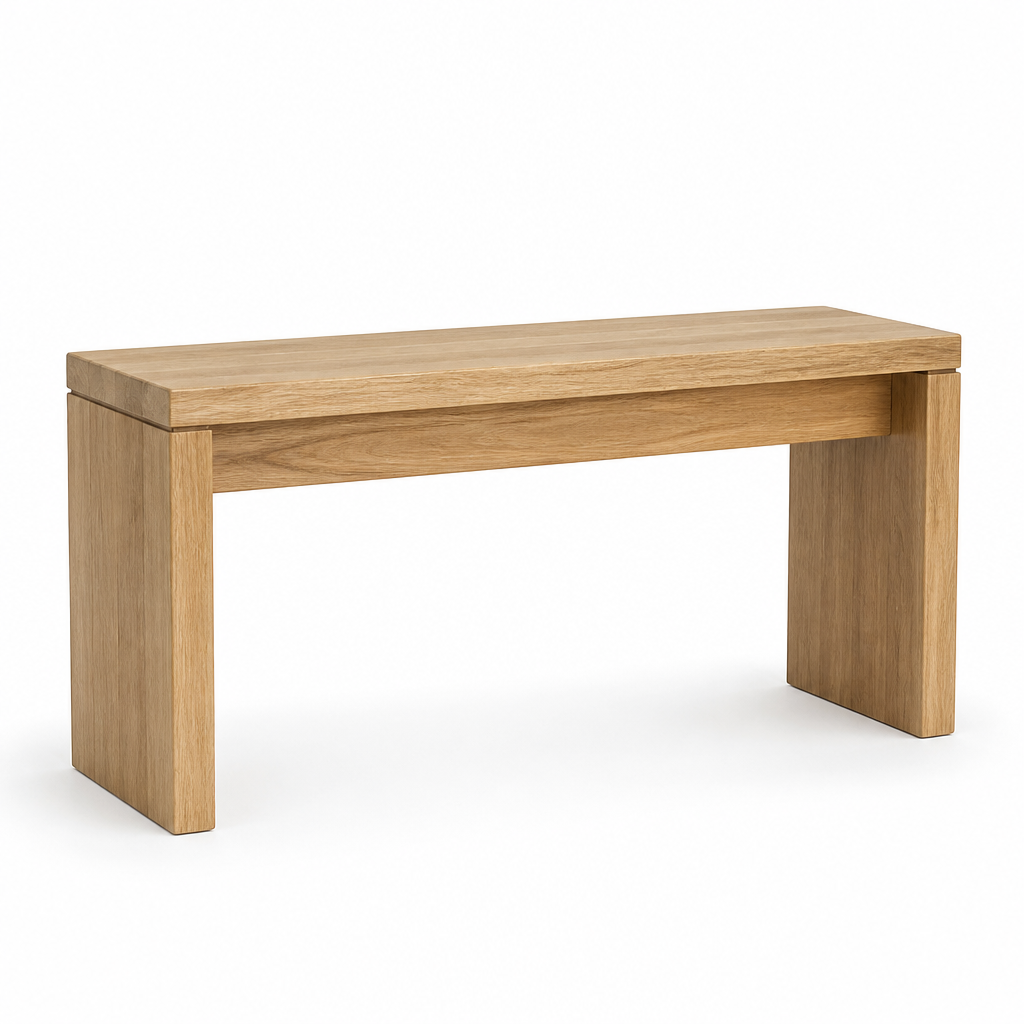 Minimalist Handmade Solid Wood Entryway Bench