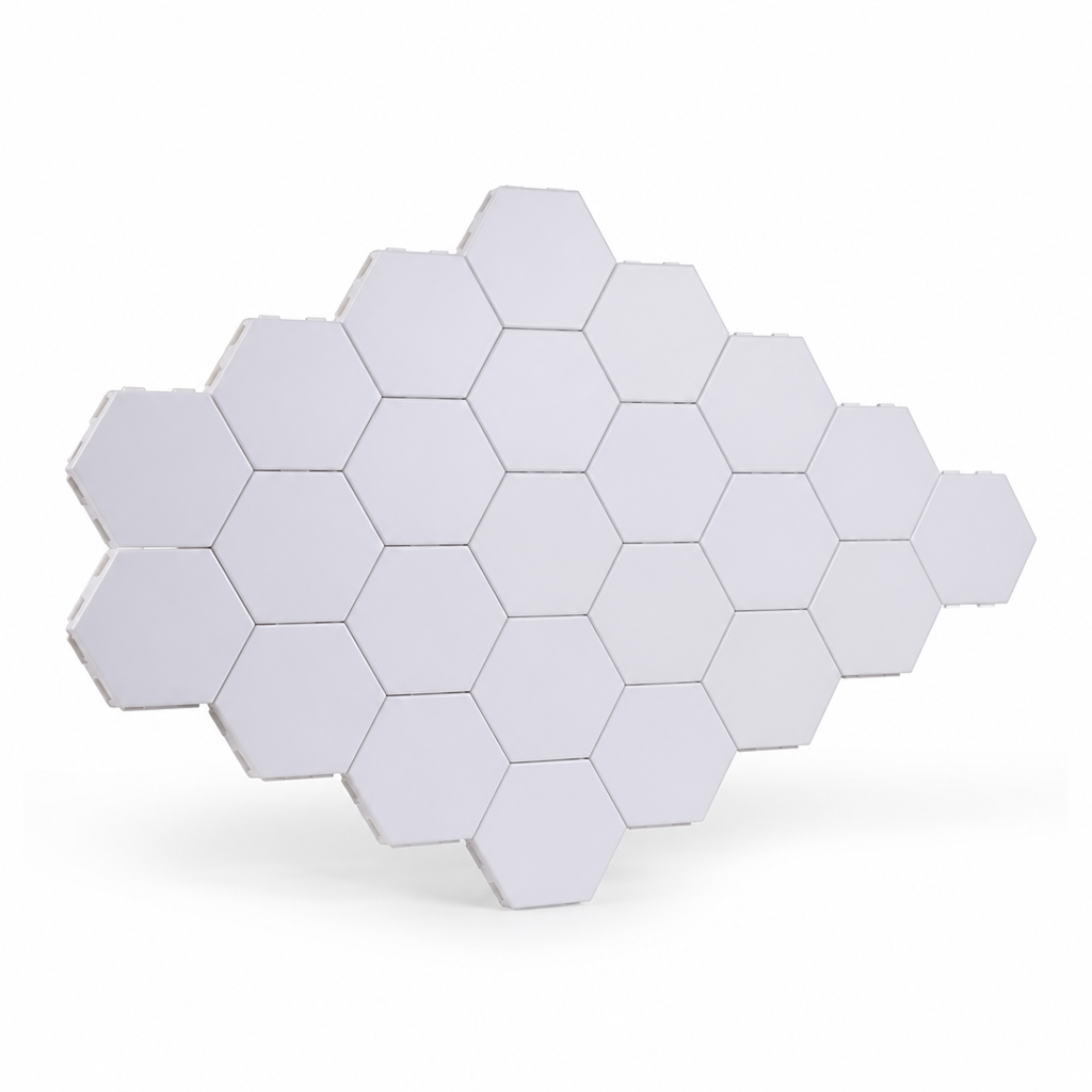 Modular Touch Responsive RGB Hexagonal LED Panels With Remote