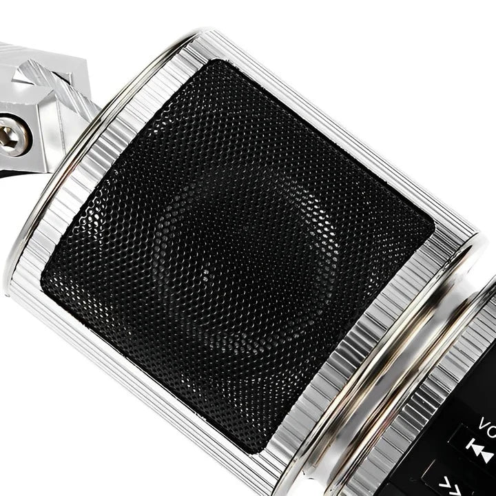 Motorcycle Handlebar Speaker Bluetooth & FM Radio Water-Resistant