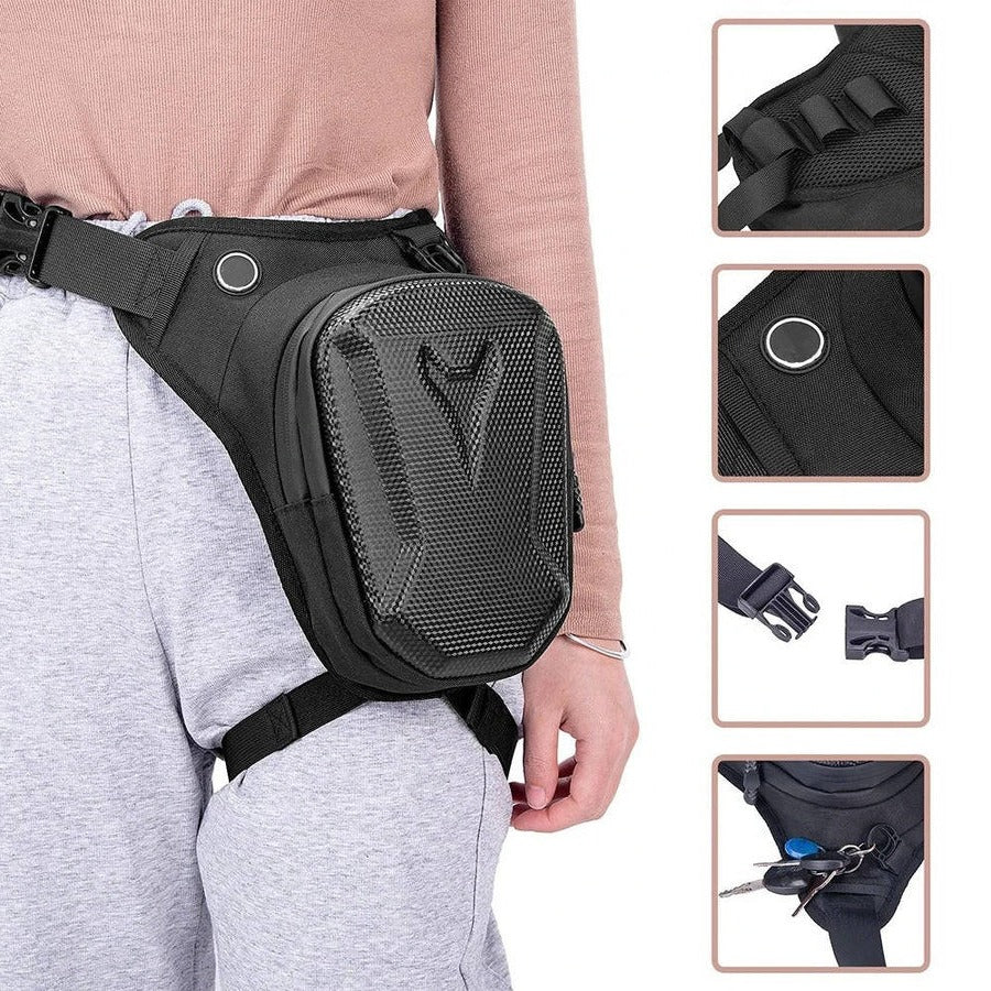 Motorcycle Leg Bag Waterproof Oxford EVA Quick Release Buckles
