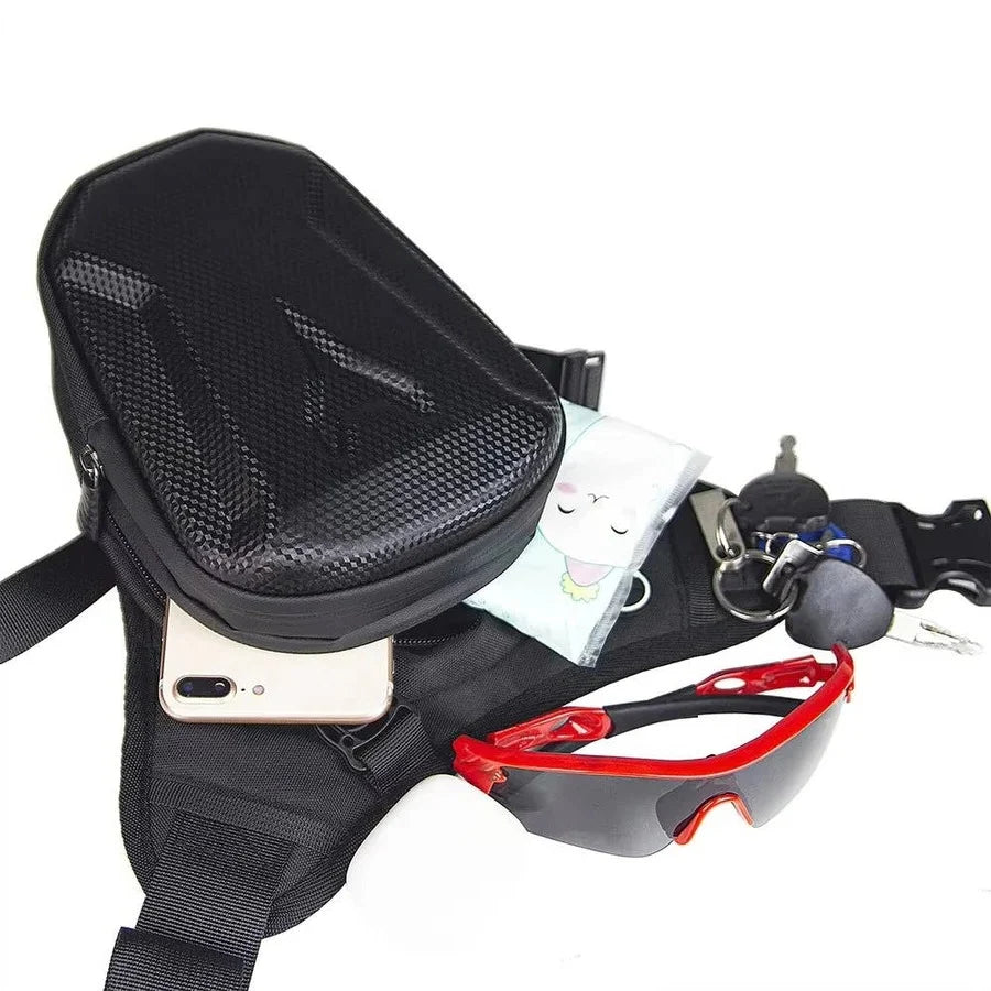 Motorcycle Leg Bag Waterproof Oxford EVA Quick Release Buckles