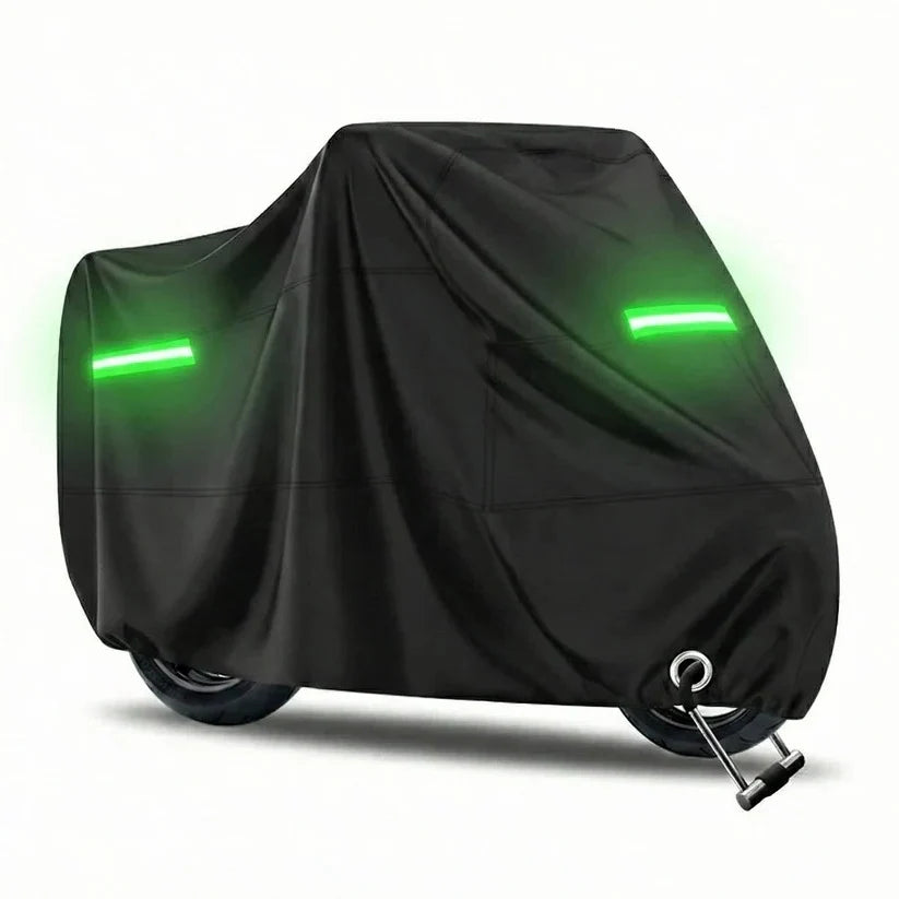 Motorcycle & Scooter Cover Reflective Heat-Deflecting Elastic Fit