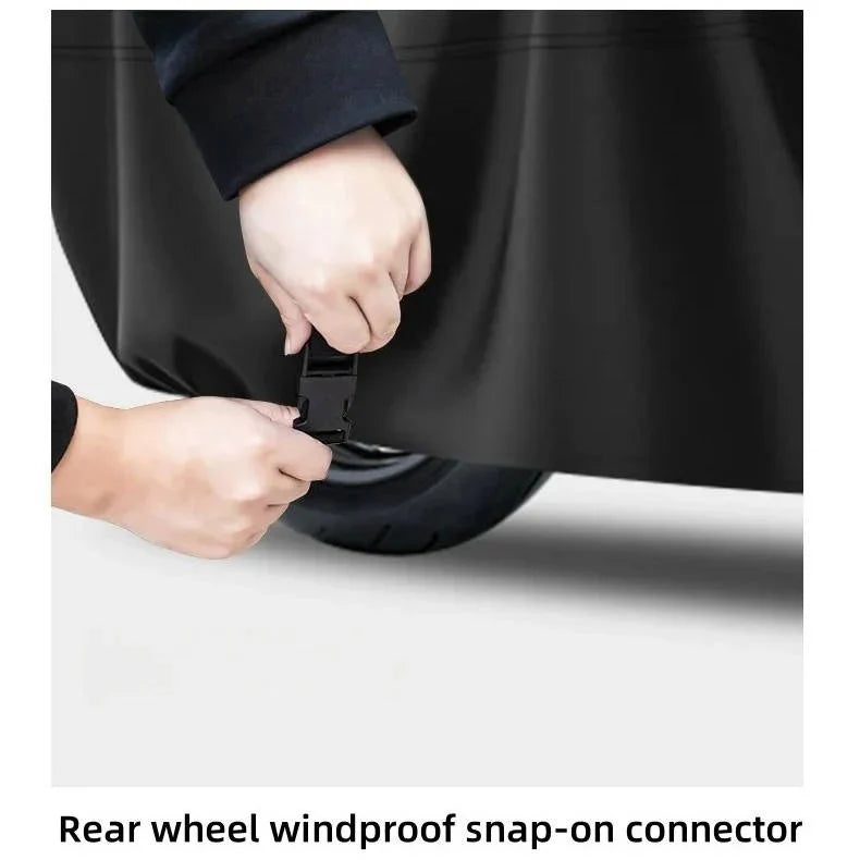 Motorcycle & Scooter Cover Reflective Heat-Deflecting Elastic Fit