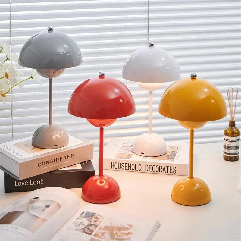 Mushroom Lamp Touch Control & USB Rechargeable
