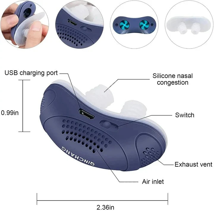 Nasal Blower USB Rechargeable Soft Silicone Buds