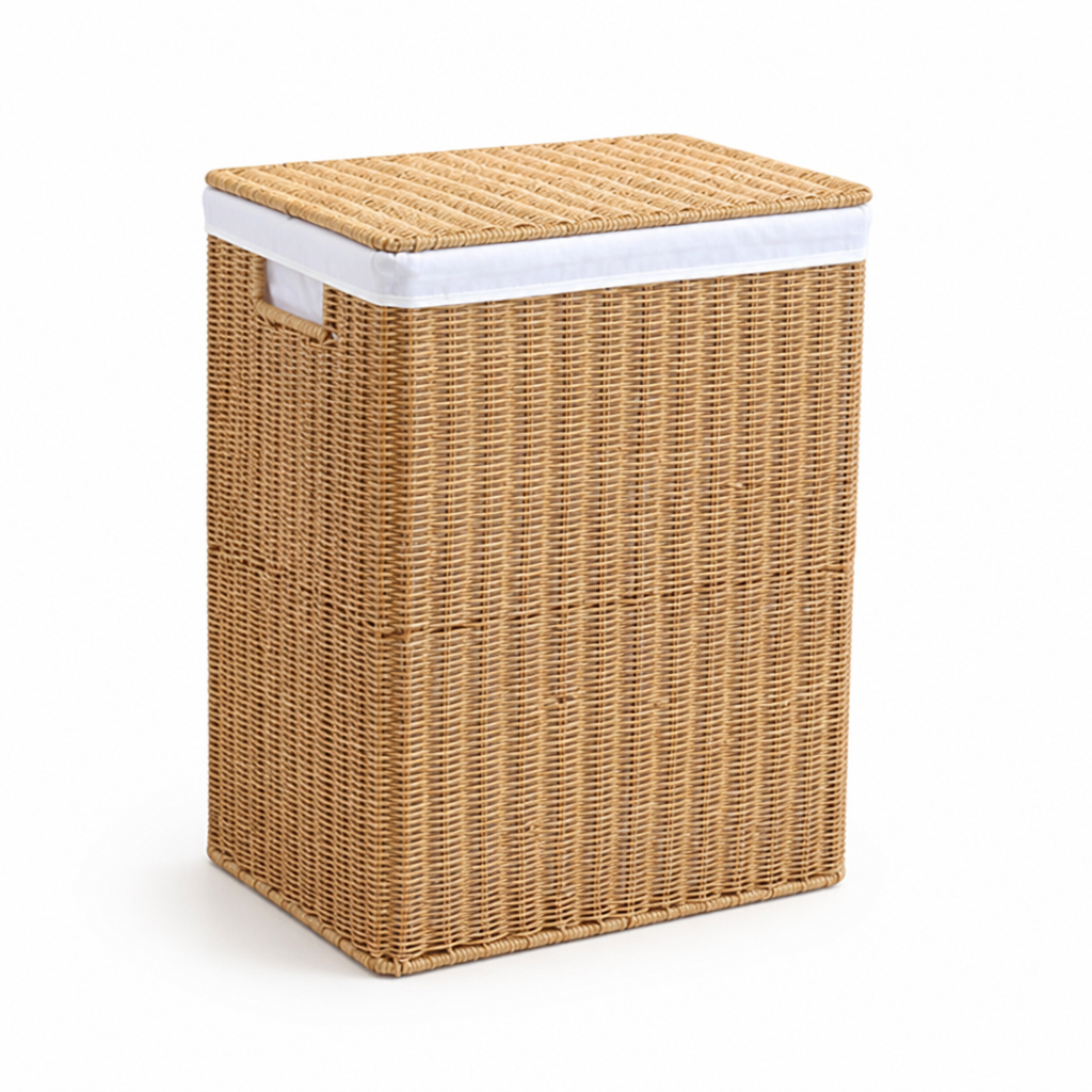 Natural Woven Storage Chest (Removable Liner & Integrated Handles)