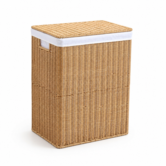 Natural Woven Storage Chest (Removable Liner & Integrated Handles)