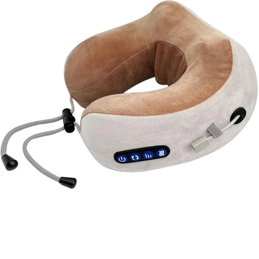 Neck Massage Pillow U-Shaped Dual Nodes Graphene Heat