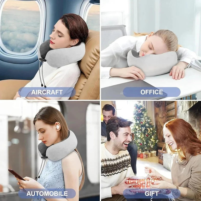 Neck Massage Pillow U-Shaped Dual Nodes Graphene Heat