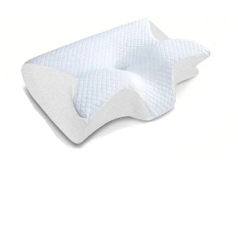 Neck Support Pillow Contoured Memory Foam Washable Cover