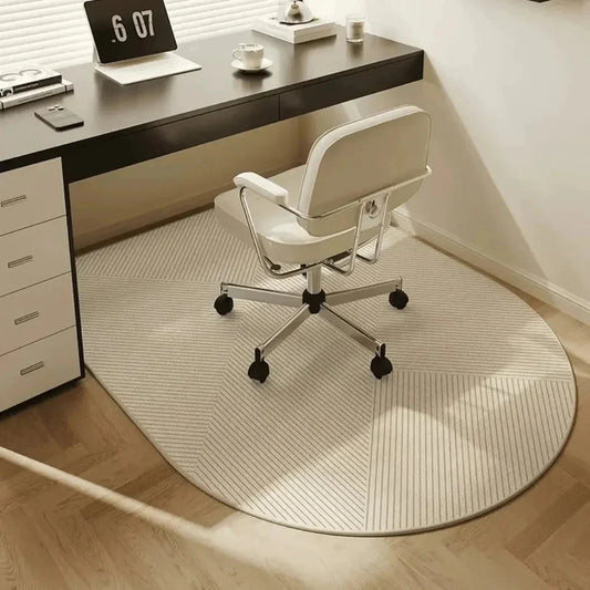Office Chair Mat Short-Pile Velour Non-Slip Backing