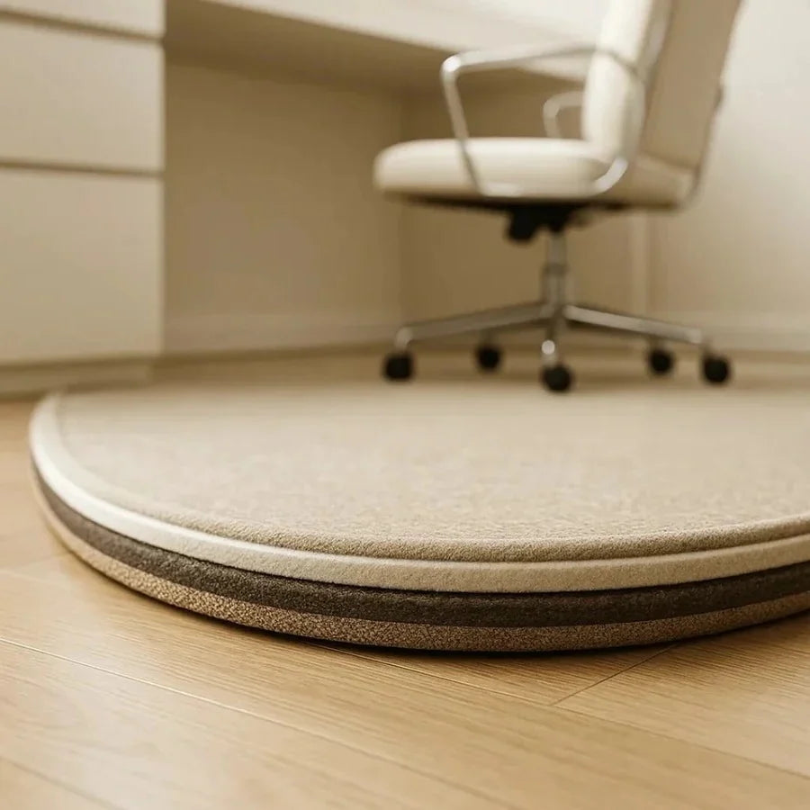 Office Chair Mat Short-Pile Velour Non-Slip Backing